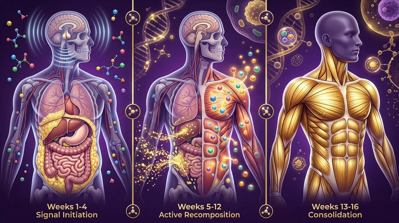 Iron Man (Body Recomp Stack) protocol timeline