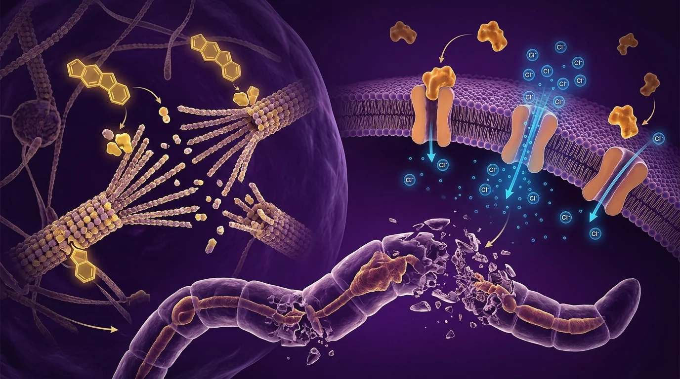 Fenbendazole + Ivermectin mechanism of action
